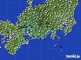 東海地方のアメダス実況(風向・風速)(2018年06月12日)