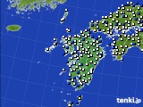 九州地方のアメダス実況(風向・風速)(2018年06月12日)