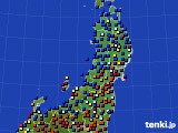 2018年06月13日の東北地方のアメダス(日照時間)