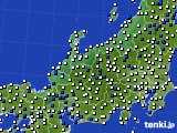 北陸地方のアメダス実況(風向・風速)(2018年06月13日)