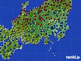 関東・甲信地方のアメダス実況(日照時間)(2018年06月14日)