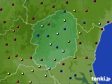 栃木県のアメダス実況(日照時間)(2018年06月14日)