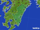 宮崎県のアメダス実況(日照時間)(2018年06月15日)