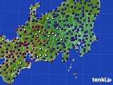 関東・甲信地方のアメダス実況(日照時間)(2018年06月16日)