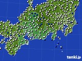 2018年06月16日の東海地方のアメダス(風向・風速)