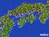 四国地方のアメダス実況(日照時間)(2018年06月17日)