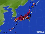 アメダス実況(日照時間)(2018年06月17日)