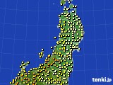 東北地方のアメダス実況(気温)(2018年06月17日)