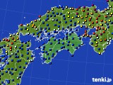 四国地方のアメダス実況(日照時間)(2018年06月18日)