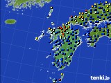 九州地方のアメダス実況(日照時間)(2018年06月18日)