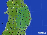 2018年06月18日の岩手県のアメダス(日照時間)