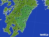 宮崎県のアメダス実況(降水量)(2018年06月19日)