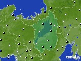 滋賀県のアメダス実況(風向・風速)(2018年06月19日)