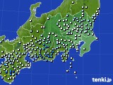 関東・甲信地方のアメダス実況(降水量)(2018年06月20日)