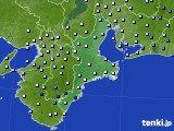 三重県のアメダス実況(降水量)(2018年06月20日)