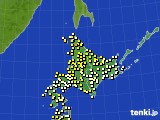 北海道地方のアメダス実況(気温)(2018年06月20日)