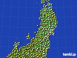 東北地方のアメダス実況(気温)(2018年06月20日)