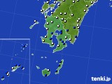 鹿児島県のアメダス実況(風向・風速)(2018年06月20日)