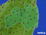 福島県のアメダス実況(日照時間)(2018年06月22日)