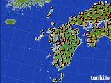 2018年06月22日の九州地方のアメダス(気温)