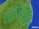 福島県のアメダス実況(風向・風速)(2018年06月22日)