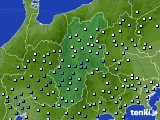 長野県のアメダス実況(降水量)(2018年06月23日)