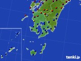 鹿児島県のアメダス実況(日照時間)(2018年06月24日)