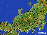 北陸地方のアメダス実況(気温)(2018年06月24日)