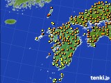 九州地方のアメダス実況(気温)(2018年06月24日)