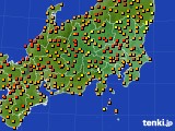 関東・甲信地方のアメダス実況(気温)(2018年06月26日)