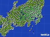 関東・甲信地方のアメダス実況(風向・風速)(2018年06月26日)