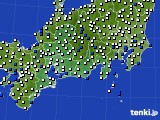 東海地方のアメダス実況(風向・風速)(2018年06月26日)