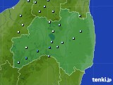 福島県のアメダス実況(降水量)(2018年06月27日)