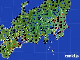 関東・甲信地方のアメダス実況(日照時間)(2018年06月27日)