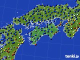 四国地方のアメダス実況(日照時間)(2018年06月27日)