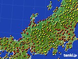 北陸地方のアメダス実況(気温)(2018年06月27日)