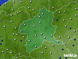 群馬県のアメダス実況(風向・風速)(2018年06月27日)