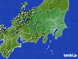関東・甲信地方のアメダス実況(降水量)(2018年06月29日)