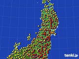 東北地方のアメダス実況(気温)(2018年06月29日)