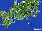 2018年06月29日の東海地方のアメダス(風向・風速)