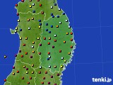 岩手県のアメダス実況(日照時間)(2018年06月30日)