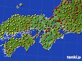 近畿地方のアメダス実況(気温)(2018年06月30日)