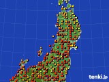 東北地方のアメダス実況(気温)(2018年07月01日)