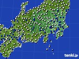 2018年07月01日の関東・甲信地方のアメダス(風向・風速)