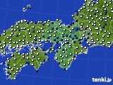 近畿地方のアメダス実況(風向・風速)(2018年07月01日)