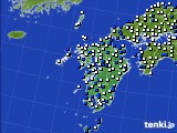 九州地方のアメダス実況(風向・風速)(2018年07月01日)
