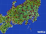 2018年07月02日の関東・甲信地方のアメダス(日照時間)