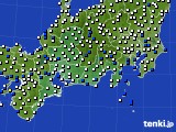 2018年07月02日の東海地方のアメダス(風向・風速)