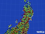2018年07月03日の東北地方のアメダス(日照時間)