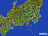 2018年07月03日の関東・甲信地方のアメダス(気温)